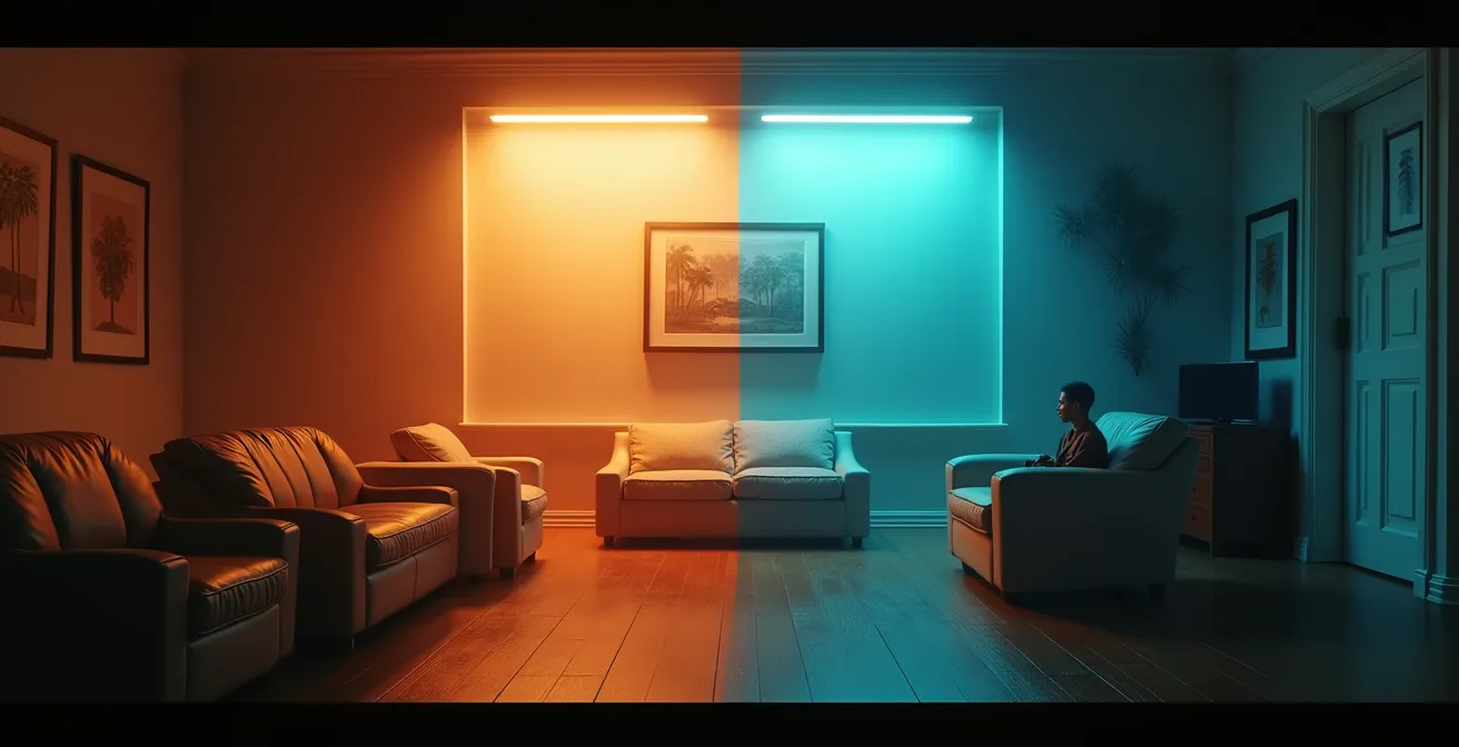 Évolution visuelle et stylistique d’un réalisateur à travers le temps, illustrée par des images de films contrastées