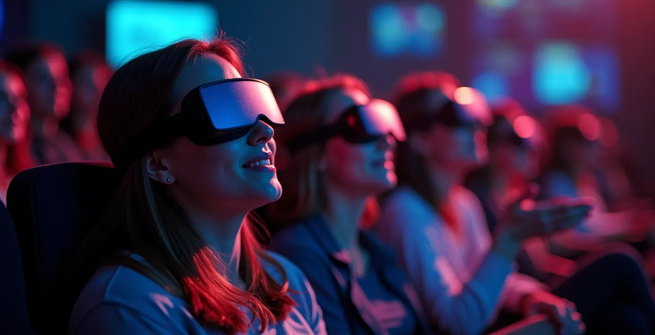 Vue comparative de différentes configurations de salles de cinéma premium